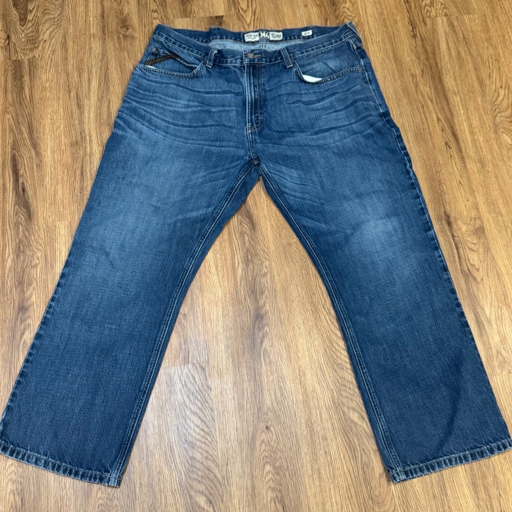 Ariat M4 Relaxed Boot Cut Jeans Mens 38x30 Legacy Medium Wash Blue Denim Pants